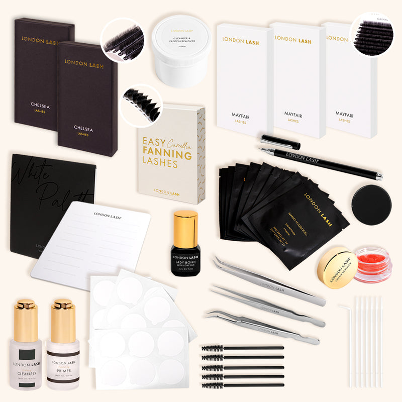 Kit d'introduction London Lash, kit extension de cils, kit cils extension, kit extension cils professionnel, kit pose extension cils, kit cils