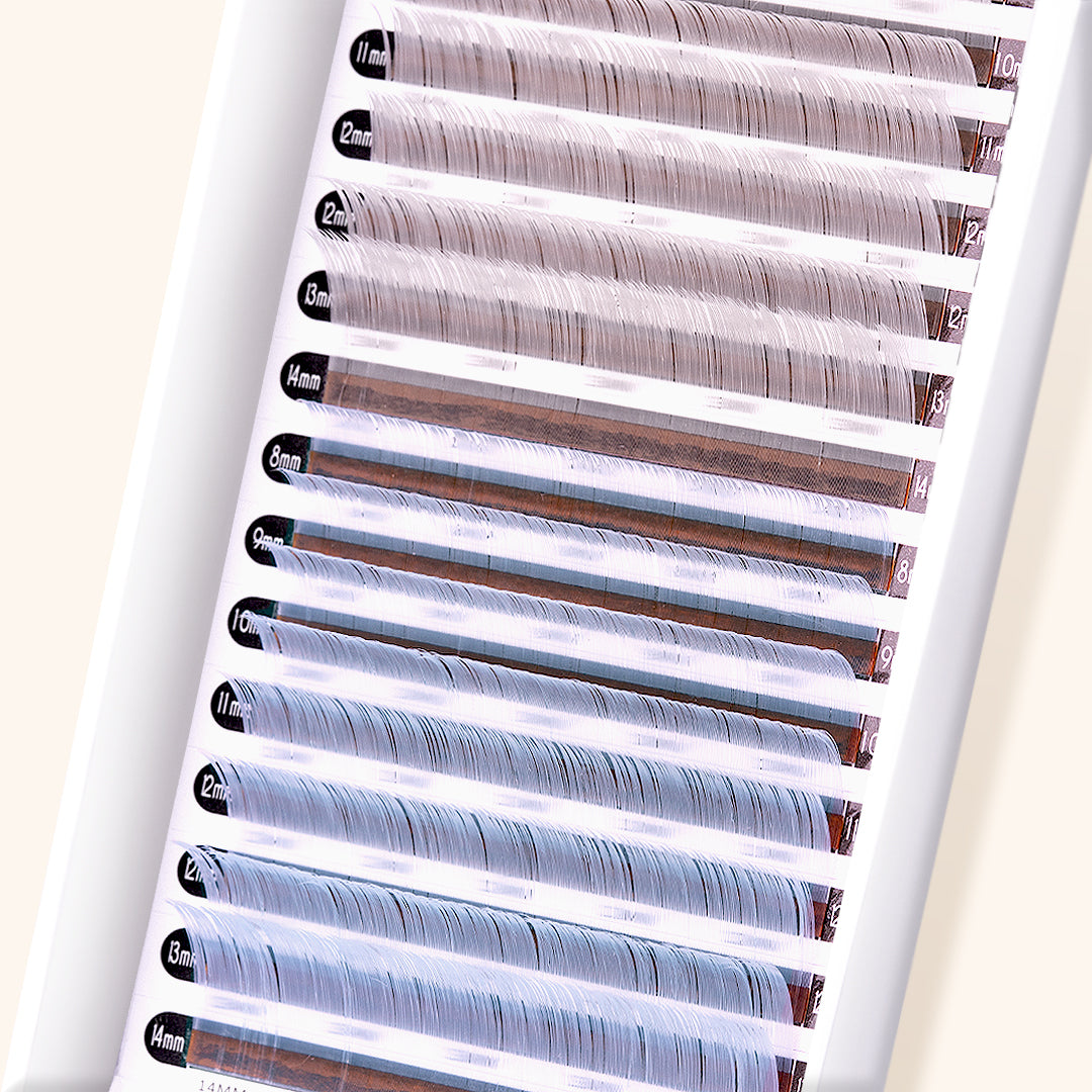 EXTENSIONS DE CILS ARGENT/BLEU CLAIR MAYFAIR, extension de cils colorés, extension de cils couleur, extension de cils, extension de cils volume russe, cils colorés