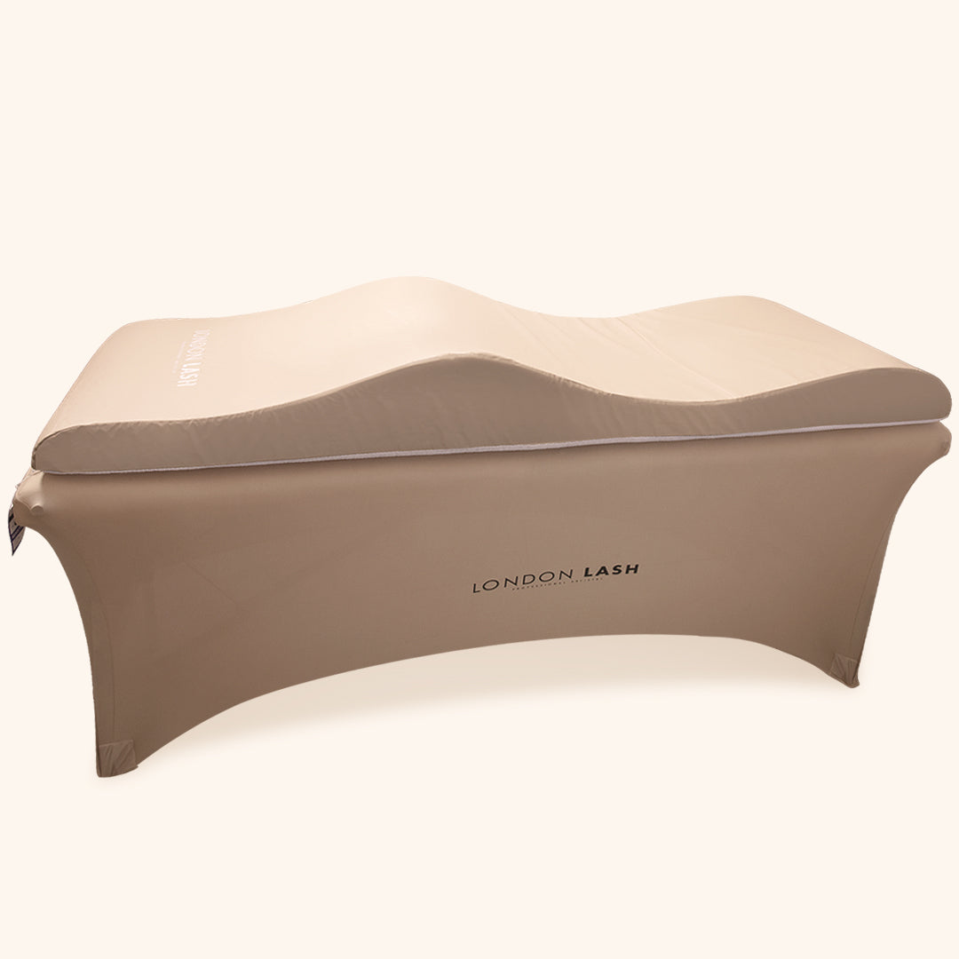 Surmatelas en mousse à mémoire incurvé pour lit de beauté, confort optimal, disponible en 2 couleurs.