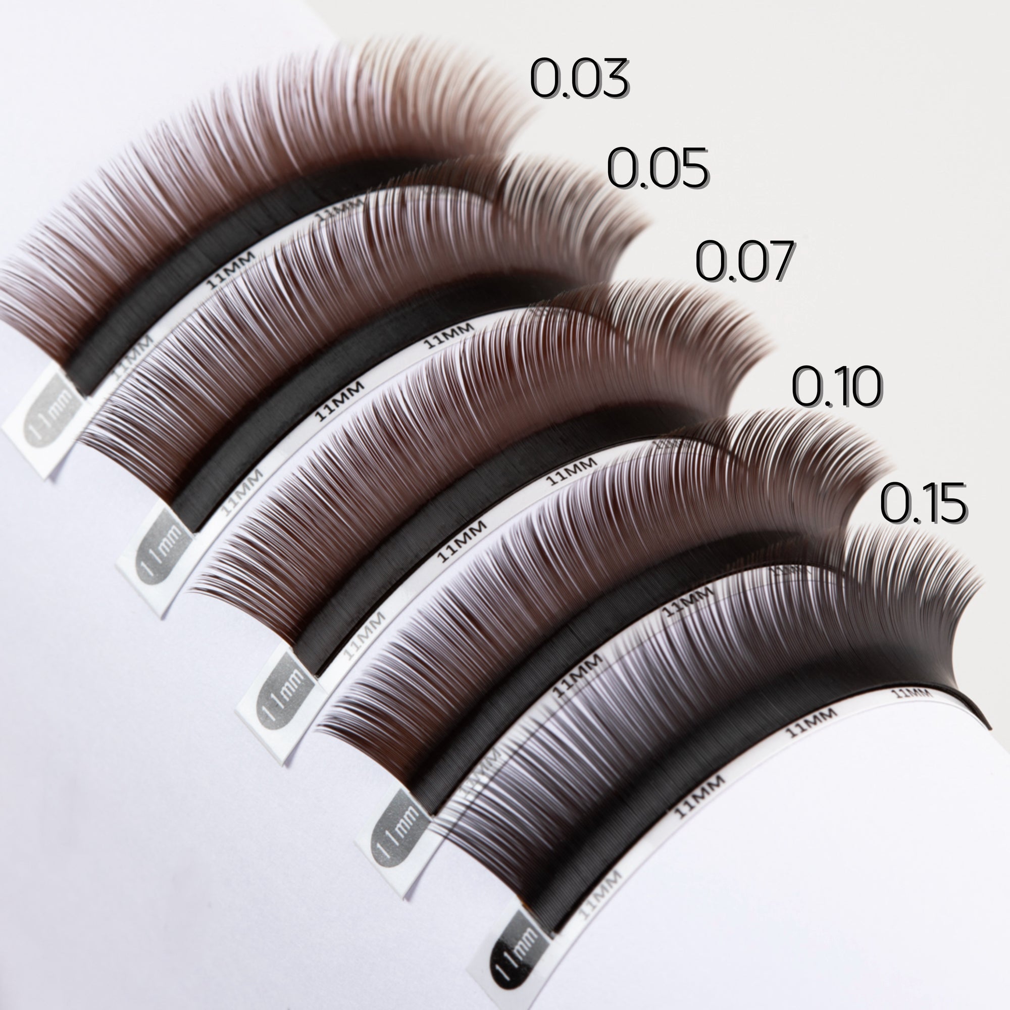 Cils Black Brown - Collection Ristretto 0,07 (brins individuels)