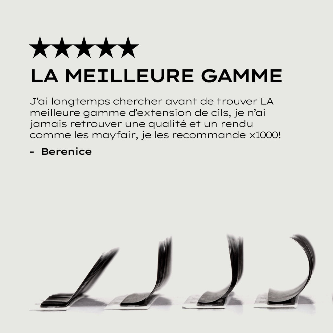 EXTENSIONS DE CILS CLASSIQUES "MAYFAIR" 0.15