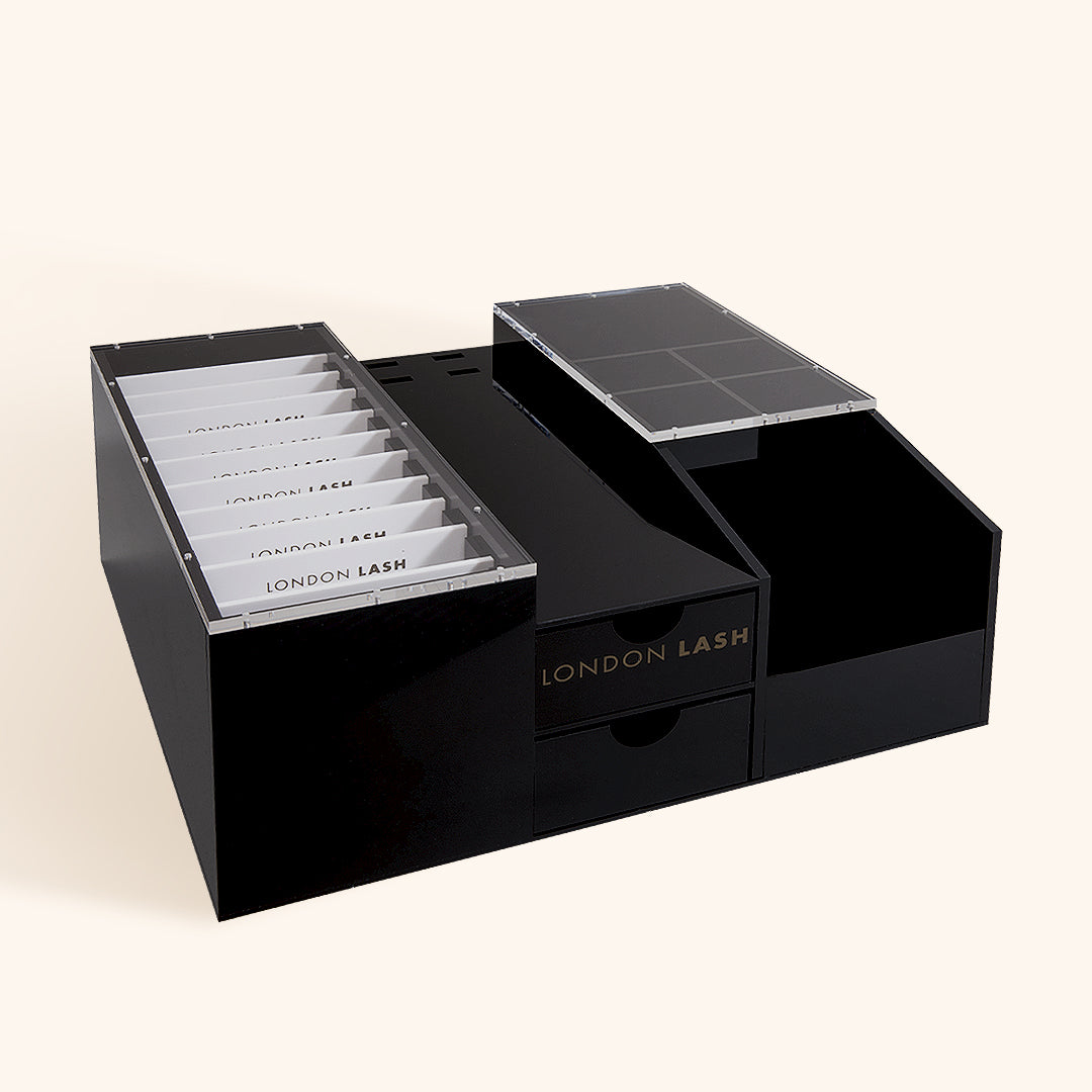 BOÎTE DE RANGEMENT EN ACRYLIQUE, London Lash, magasin extension de cils, extension de cils materiel, cils, extension de cils, Volume Russe
