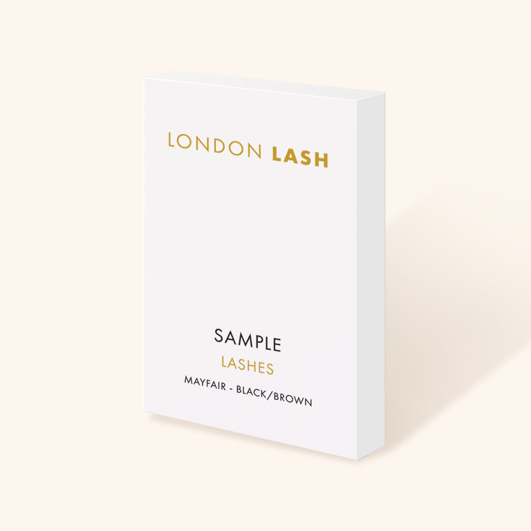EXTENSIONS DE CILS BRUN FONCÉ MAYFAIR - BOÎTE D’ÉCHANTILLON, extension de cils, extension de cils volume russe, extensions de cils, London Lash