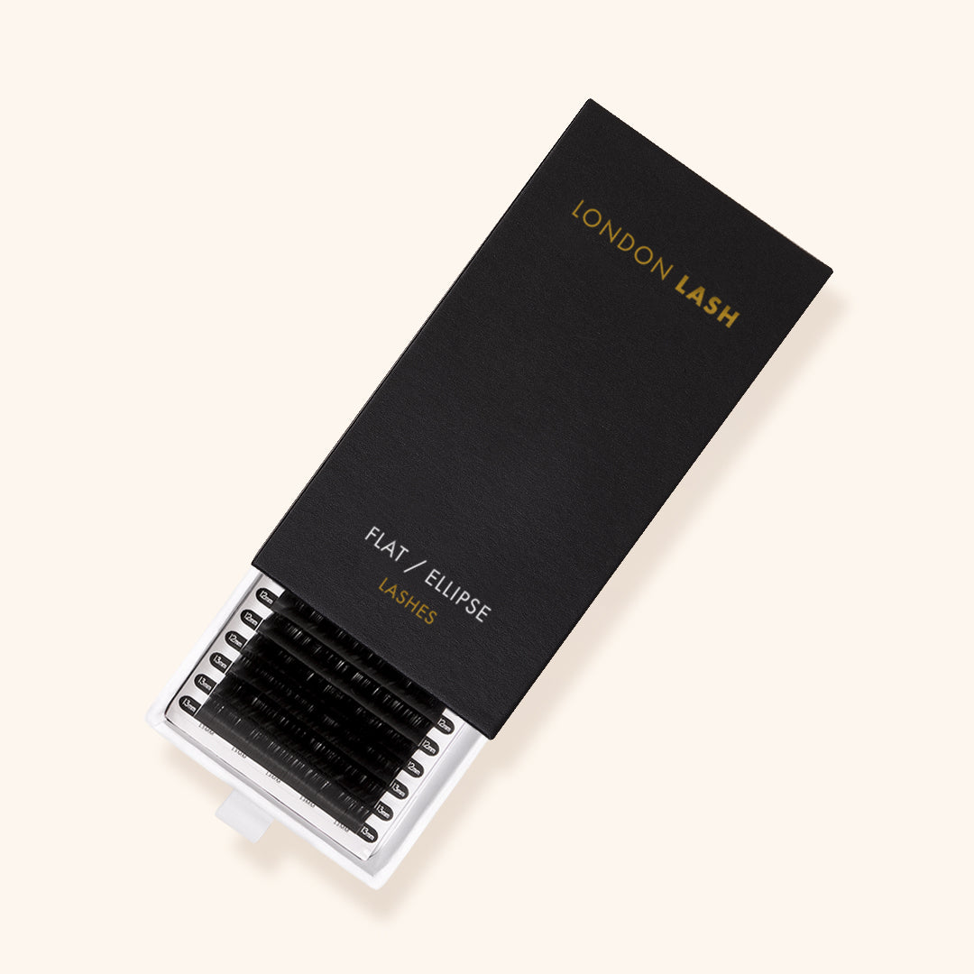 Extensions de cils aplaties 0.15 de London Lash, idéale pour les technicien.